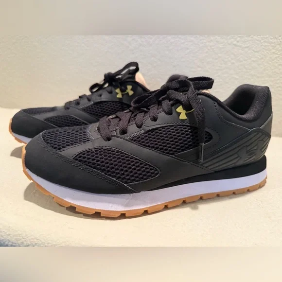 Under Armour Black and Gold Sneakers - Picture 2 of 7